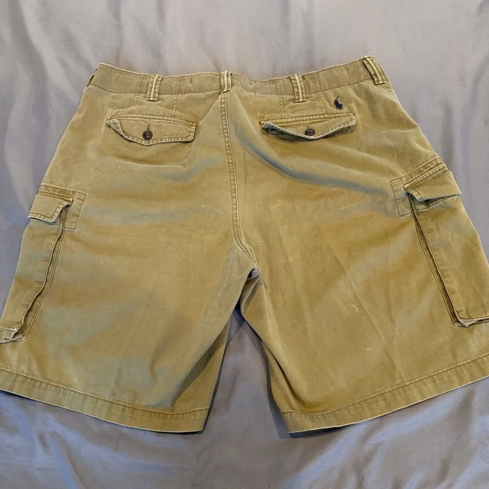 Polo Ralph Lauren Mens Classic Chino Cargo Shorts Olive Green Size 38 army